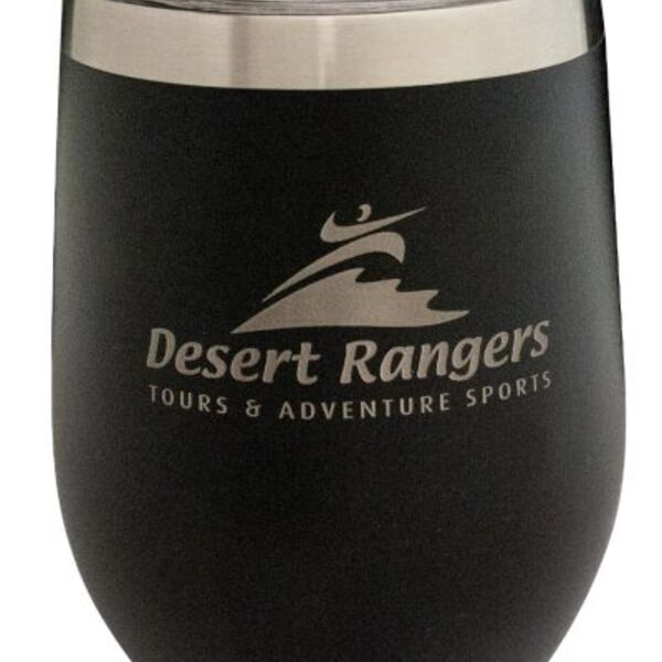 Black Wine Tumbler 350ml Thumbnail